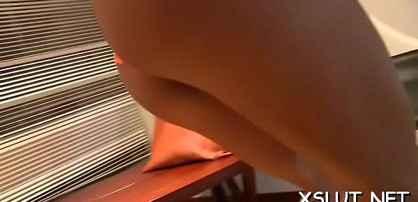  Cutie takes pleasure smothering her fat ass on crazy stud